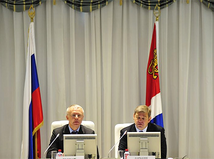 Спартаковцы встретились с Сергеем Дарькиным и Вячеславом Фетисовым